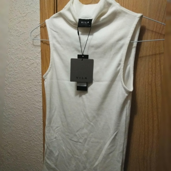 🆕 VILA Clothing "Viran S/L Top" Snow White XS - Picture 1 of 5